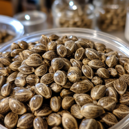 Adamxhunterxxx Close Up Of A Handful Of Cannabis Seeds With V 4a4347fb Ba75 4ddc A118 9f4b11e419d7 0